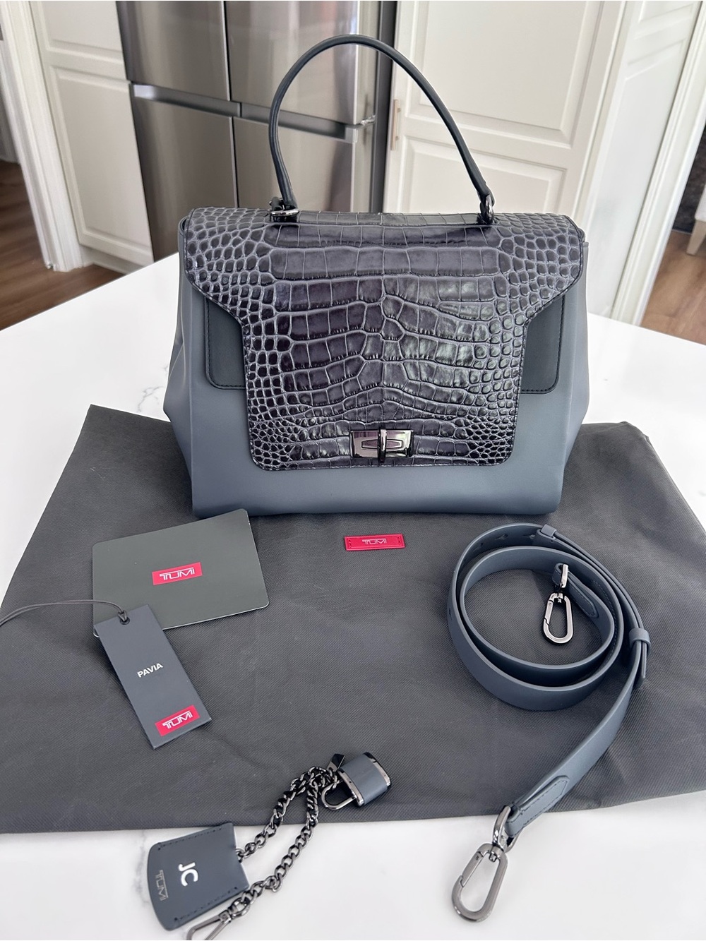 Tumi Pavia Arona Satchel in Gray